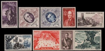 Monaco, expo. FIPEX New York, Washington, Roosevelt, Columb, 1956, MNH foto