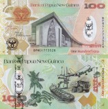 Papua Noua Guinee 100 Kina 2008 Hibrid Comemorativa UNC