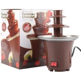 Mini Fantana Ciocolata Fondue 3 Nivele 65W, Inox, Petreceri, Desert