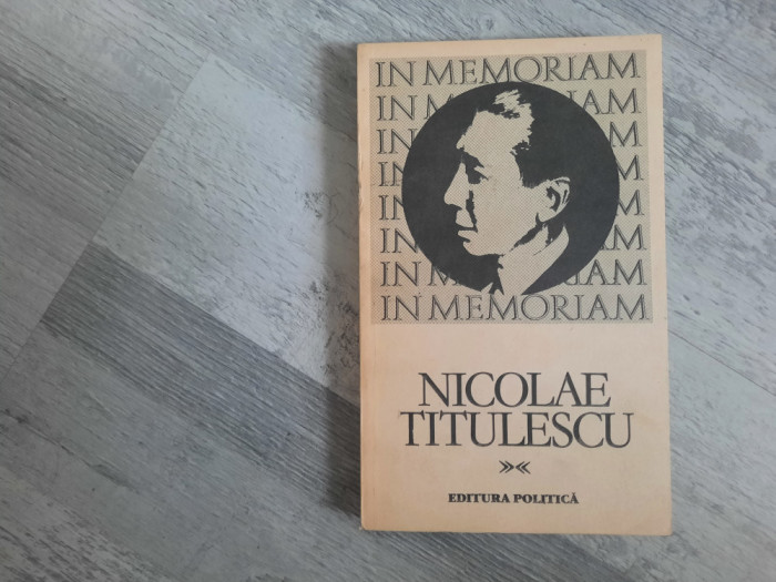 In Memoriam Nicolae Titulescu