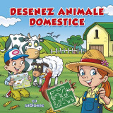 Desenez animale domestice (cu sabloane) - Ed. Nomina