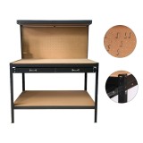 Banc de lucru negru cu sertar, otel, Yato/Vorel/Strend Pro, profesional/semiprofesional, 1200x600x1500mm