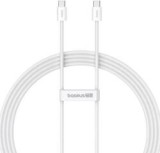 CABLU alimentare si date Baseus Superior, Fast Charging Data Cable pt. smartphone, USB Type-C la USB Type-C 100W, 1m, alb &quot;P10365200211-03&quot; (timbru ve
