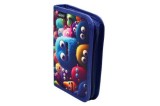 Penar neechipat fete, 1 fermoar, Dimensiuni 13,5x19,5x3cm, 2 clape, Motiv Blue, Herlitz