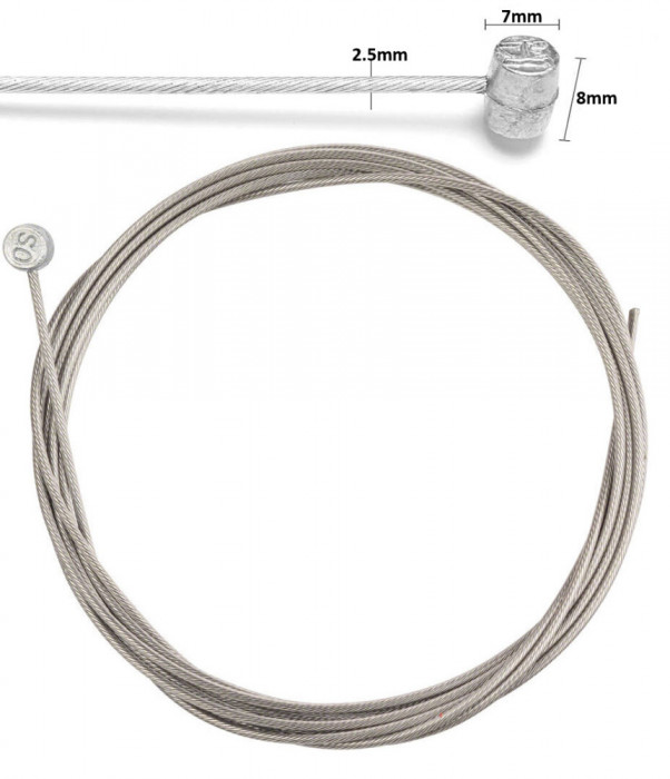 Cablu frana spate scuter (fara camasa) 2.0m