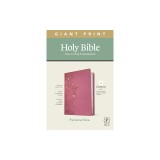 NLT Personal Size Giant Print Bible, Filament Enabled Edition (Red Letter, Leatherlike, Peony Pink)