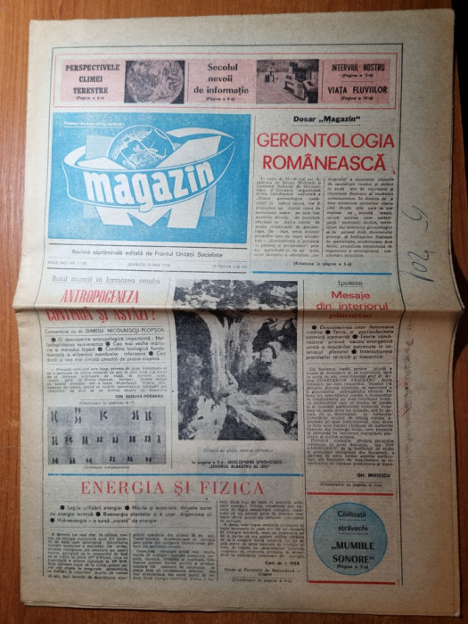 ziarul magazin 19 mai 1979-gimnastele tarii din nou la inaltime,nadia comaneci