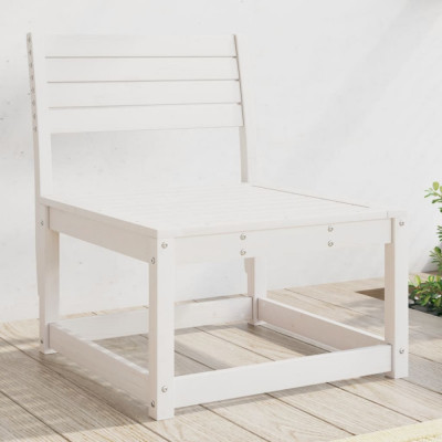 Canapea de gradina, alb, lemn masiv de pin GartenMobel Dekor foto