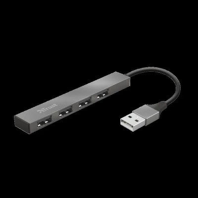 Hub USB Trust Halyx Aluminium, 4 porturi, aluminiu foto