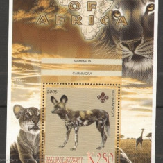 Malawi 2005 Wild Animals, Africa, Dogs, perf. sheet, MNH S.219