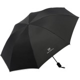 Umbrela, Protectie UV Soare, Protectie Ploaie, Pliabila, din Vinil si Otel, 96 x 67 cm, Negru