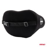 Perna pentru scaun auto cu prindere de tetiera, cu spuma memorie, neagra, AMiO AutoDrive ProParts