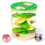 Centru de joaca pentru dezvoltarea motricitatii la bebe si toddler Casuta din copac cu rollercoaster, Melissa &amp; Doug