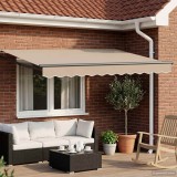 vidaXL Copertină retractabilă manuală Bej 2,5 x 2 m 3419031