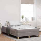 Cumpara ieftin Pat cu arcuri Taupe și Maro 120 x 190 cm