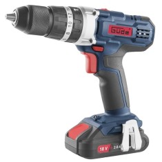 Masina de gaurit si insurubat de impact cu acumulator plus accesorii BSB 18-201-30K Gude 58504, 18 V, 2 Ah