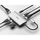Hub USB, DUB-M810, 8 in 1, HDMI, Ethernet, Card Reader, D-link