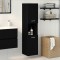 vidaXL Dulap de Baie Stejar Negru 30 x 30 x 130 cm Lemn compozit 862532