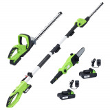 Set unelte electrice fara fir, 3 piese, cu &icirc;ncarcatoare&amp;baterii GartenMobel Dekor