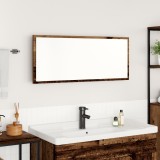vidaXL Oglindă Baie Lemn Vechi Lemn prelucrat, Sticlă 90 x 8.5 x 37 cm