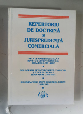 REPERTORIU DE DOCTRINA SI JURISPRUDENTA COMERCIALA foto