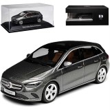 Machetă Mercedes-Benz B-Class gri metalizat cu vitrină de colecție 1:43