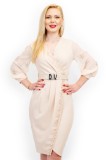 Cumpara ieftin Rochie Dama Lorena Eleganta Crem - M(38)