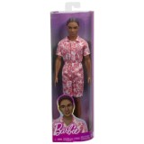 BARBIE PAPUSA BAIAT FASHIONISTAS IN SALOPETA STIL HAWAIAN SI SANDALE VERZI