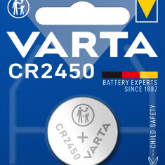 Baterie buton, 3V, 560mAh, CR2450 Varta