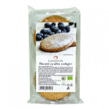 Biscuiti cu crema de afine eco 175g longevita
