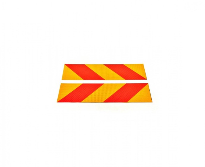 Placi reflectorizante hasurate metal premium 55x14