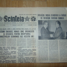 Ziarul Scanteia 11 Aprilie 1982-Perioada Comunista
