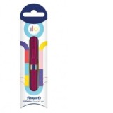 Stilou ilo, penita M, grip ergonomic, culoare rosu, blister