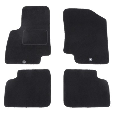 Set covorase auto mocheta Velor HYUNDAI I20 (PB), 10.2008-12.2014, negru, foto