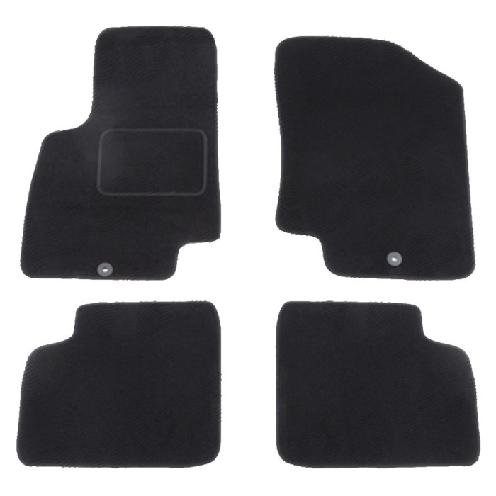 Set covorase auto mocheta Velor HYUNDAI I20 (PB), 10.2008-12.2014, negru,