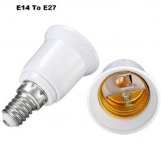 Adaptor dulie E14-E27 foto