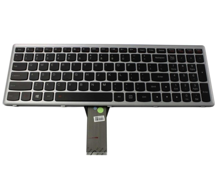 Tastatura Lenovo Gri 9Z NAFSW K01 rama iluminata backlit, 9Z NAFSW L01 rama iluminata backlit, AEST7E00210