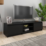 Comoda TV, negru, 140 x 40 x 35,5 cm, PAL GartenMobel Dekor, vidaXL