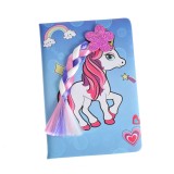 Agenda bleu cu unicorn