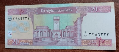 B11 31 - Bancnota foarte veche - Afganistan - 20 afgani foto