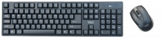 Kit tastatura+mouse wireless Well CW101BK negru foto