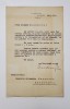 SCRISOARE EXPEDIATA PICTORULUI ALEXANDRU BASARAB , SEPTEMBRIE , 1934