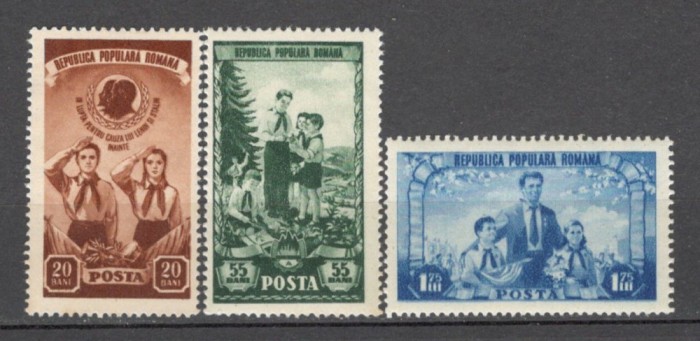 Romania.1952 3 ani organizatia de pionieri XR.274