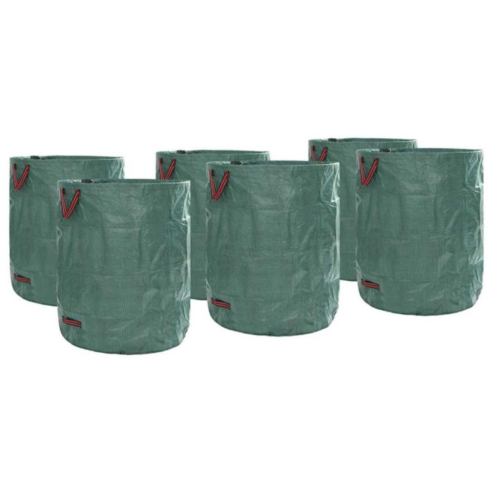 vidaXL Saci pentru deșeuri din grădină 12 pcs Verde 79 x 79 x 99.5 cm 42008108