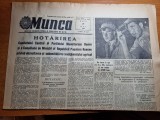 Ziarul munca 15 mai 1962-art. santierul naval galati.duminica sportiva