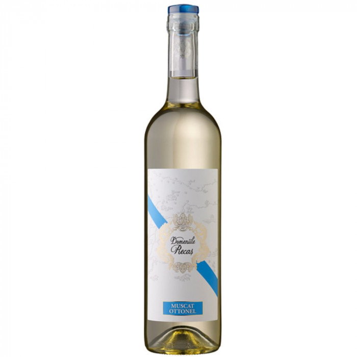 Vin Alb Demisec, Domeniile Recas, Muscat Ottonel, 0.75 L, Vin Alb Demisec, Domeniile Recas Muscat Ottonel, Bauturi Alcoolice, Vin Alb Domeniile Recas,