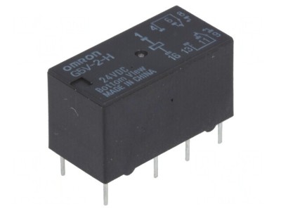 Releu Electromagnetic DPDT 24VDC 2A foto