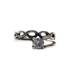 Inel, jolie silver, argint 925 impletit cu piatra m 59, Flippy