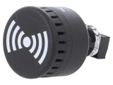 Buzzer Acustic 24VDC/24VAC IP65 Negru