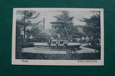 20ADE - Vedere - Carte postala - Ploiesti - Gradina publica foto